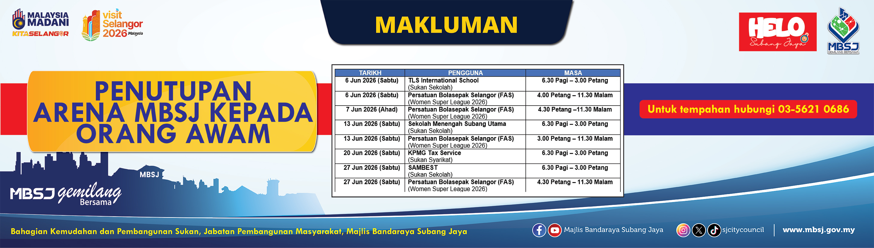 MAKLUMAN IKLAN MBSJ 2026 MAKLUMAN IKLAN MBSJ 2026
