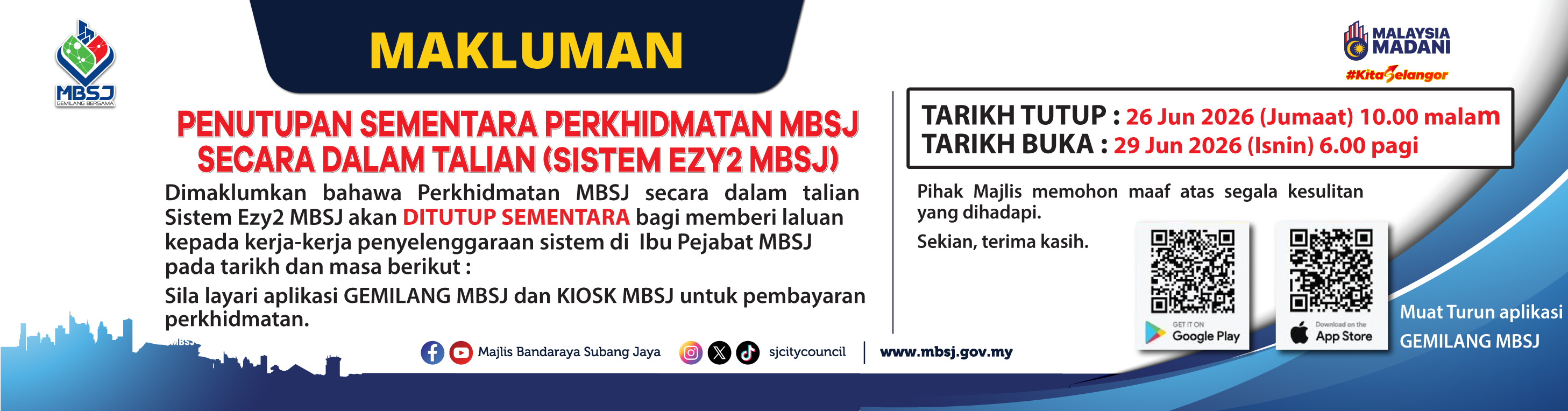MAKLUMAN WARGA MBSJ 2026