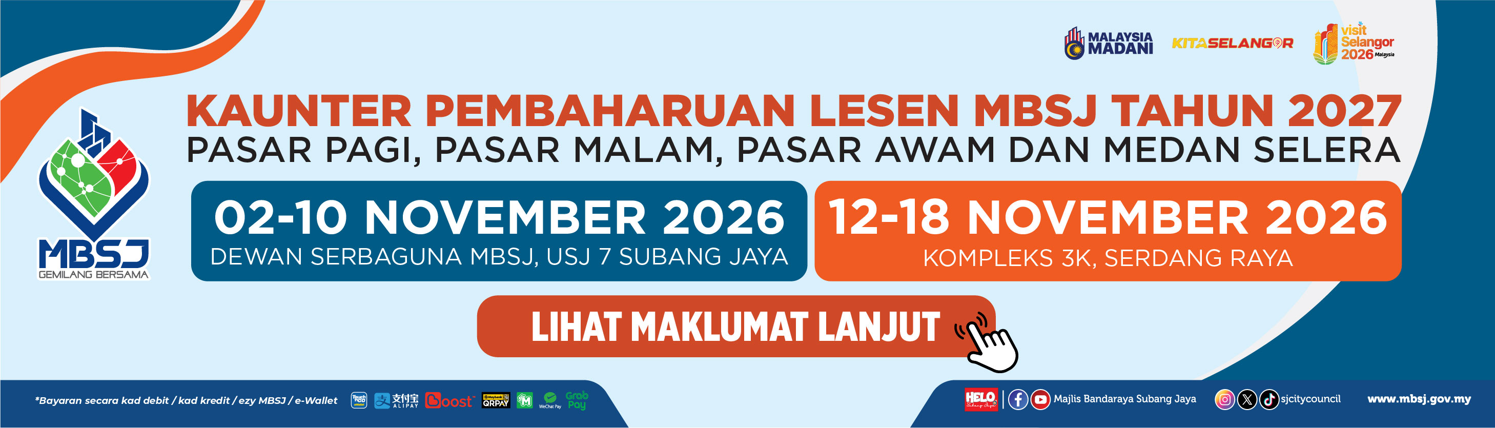 Permohonan Permit Dalam Talian Bazar Ramadan MBSJ 